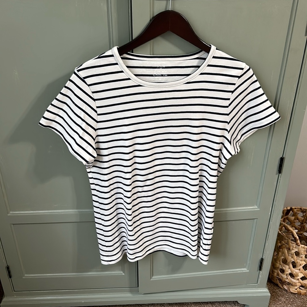 J.Crew Factory Fine Rib Cotton Tee